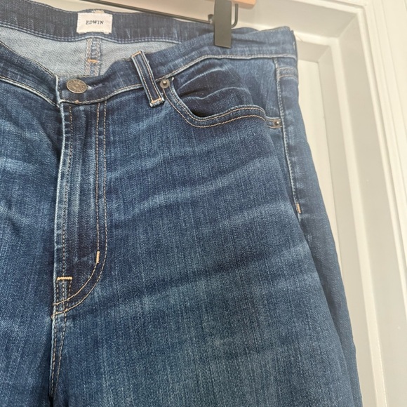EDWIN Jamie Mid-Rise Slim Boyfriend Jeans Size 32 - Picture 5 of 11